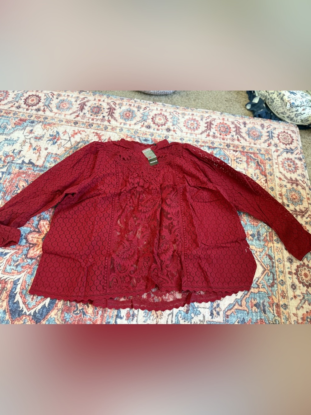 NWT Torrid Lace Top 3x - Picture 3 of 7